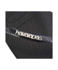 Havaianas Women's Slim Square Metalic Logo Thongs