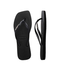 Havaianas Women's Slim Square Metalic Logo Thongs