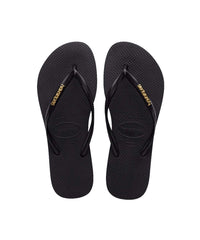 Havaianas Women's Slim Metal Logo Thongs - UGG Outlet Store