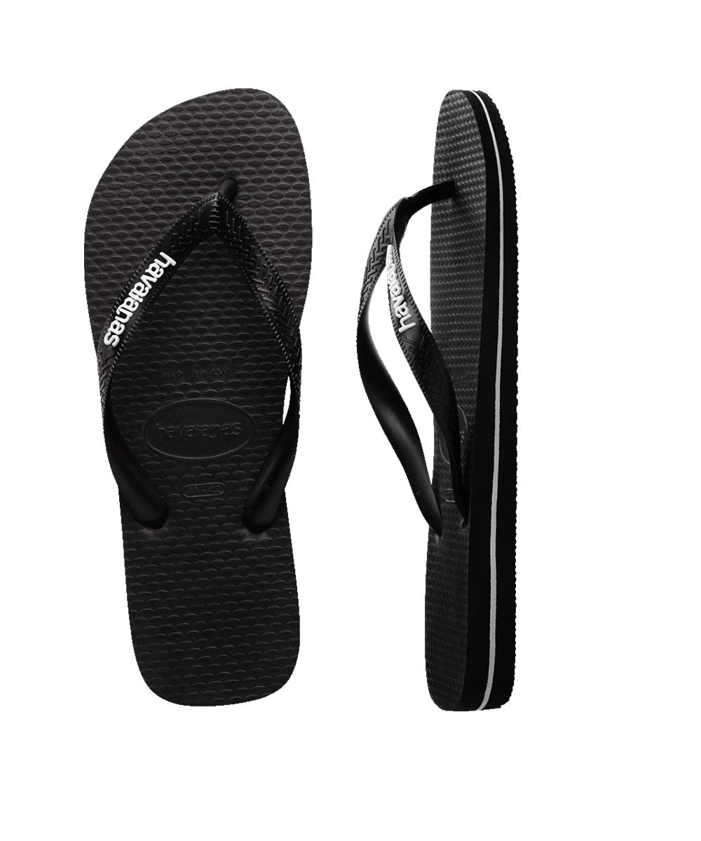 Havaianas Men's Rubber Logo Thongs - UGG Outlet Store