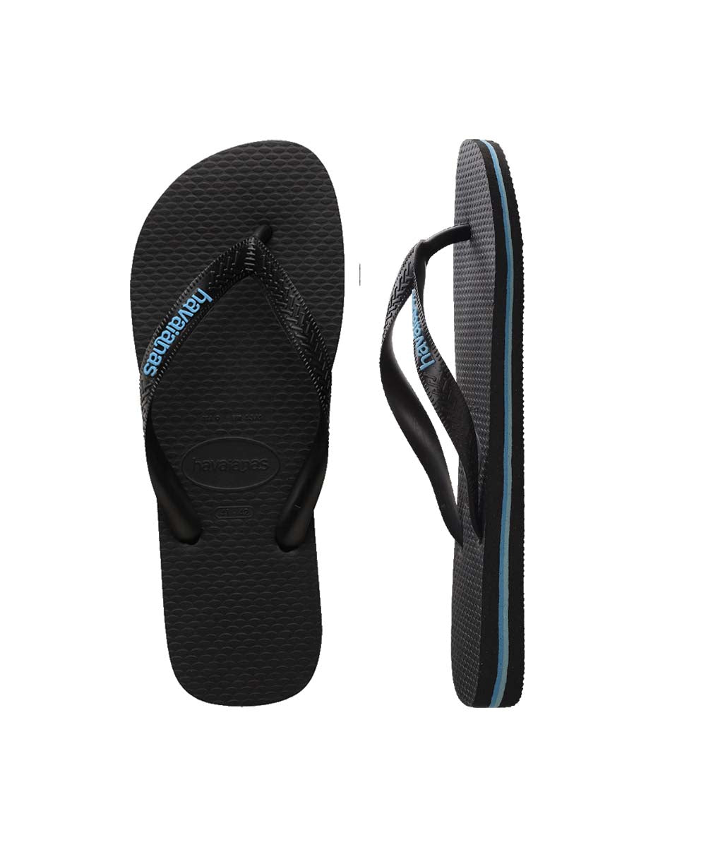 Havaianas Men's Rubber Logo Thongs - UGG Outlet Store