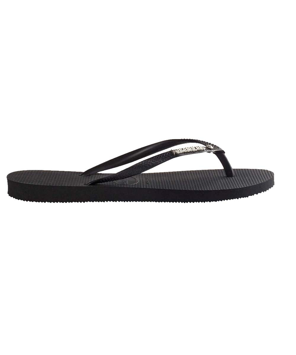 Havaianas Women's Slim Metal Logo Crystal Thongs - UGG Outlet Store