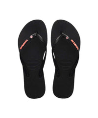 Havaianas Women's Slim Metal Logo Crystal Thongs - UGG Outlet Store