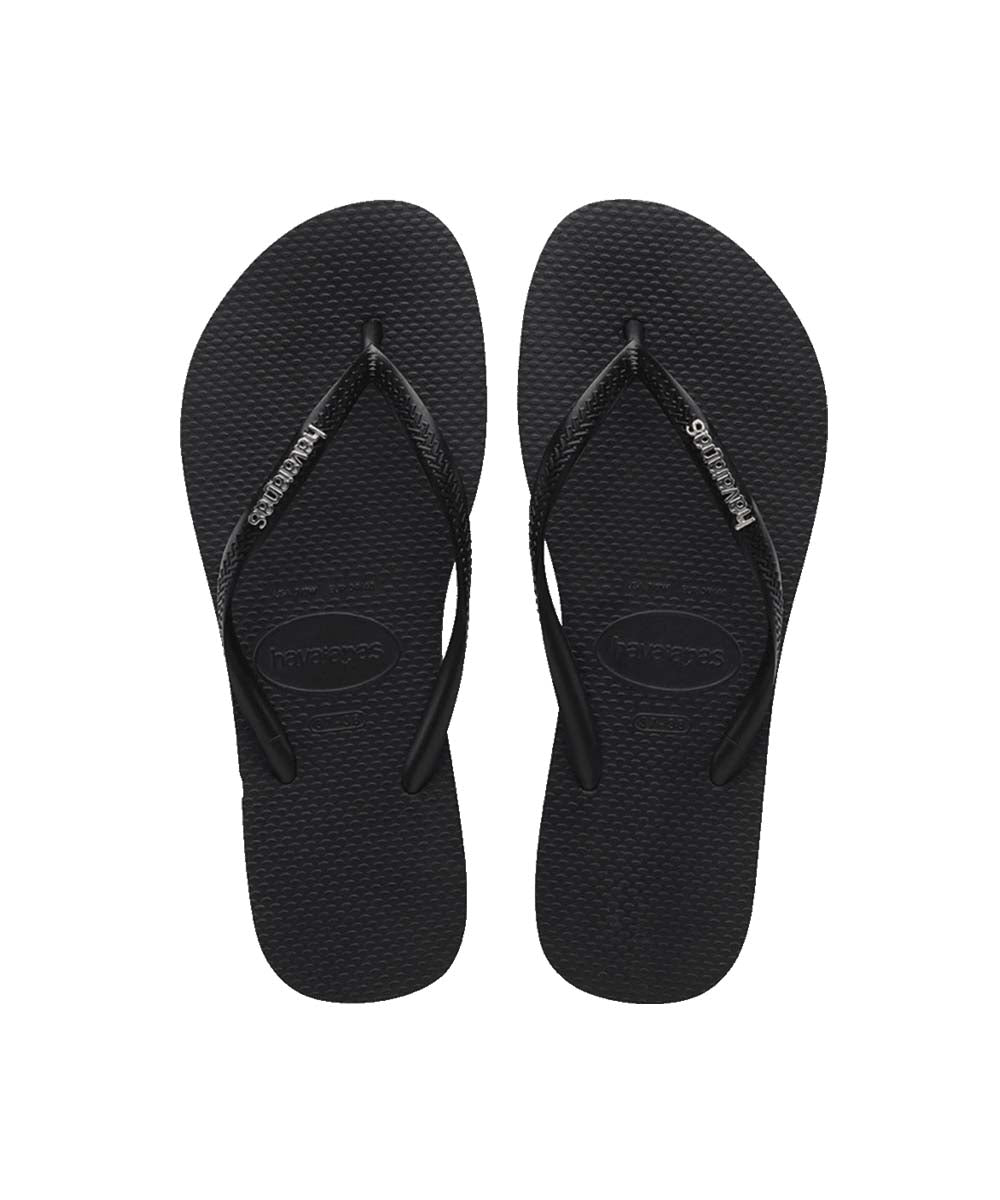 Havaianas Women's Slim Metal Logo Thongs - UGG Outlet Store