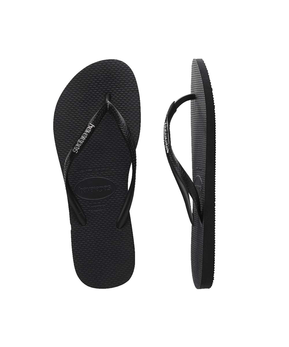 Havaianas Women's Slim Metal Logo Thongs - UGG Outlet Store