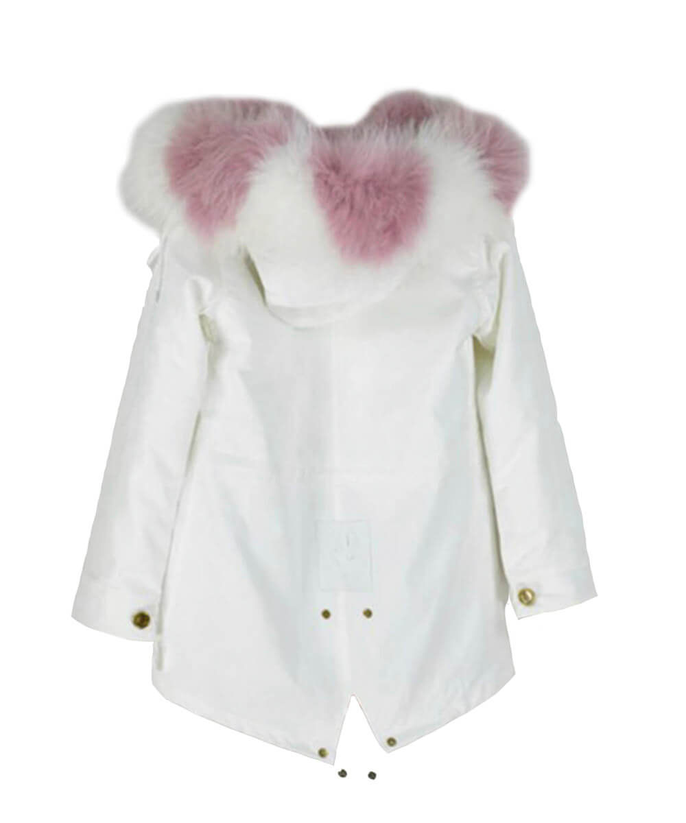 Parka Jacket White & Pink - UGG Outlet Store
