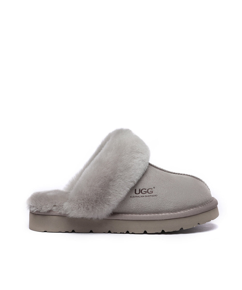 Women's UGG Fuzzy Summer Slipper Goat Grey AU EUR 35